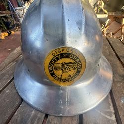 Vintage Hard Hat, Vintage, Aluminum Hard Hat