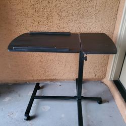 Costway Mobile Standing Desk Height Adjustable Sit to Stand Laptop Desk Black