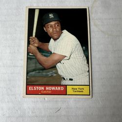 1961 Topps Elston Howard Baseball Card 495 Ex Mint 