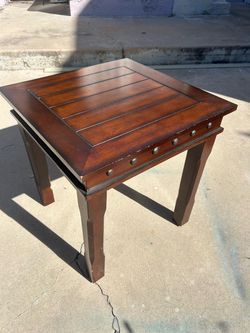 Wooden Antique End Table