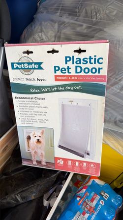 Plastic pet door