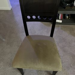 Suede Accent Chair