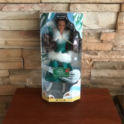 Disney Barbie As Belle Beauty And The Beast Enchanted Christmas New 1998  