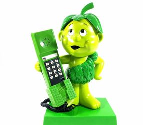 Vintage 1980s Jolly Green Giant "Little Green Sprout" Novelty Telephone