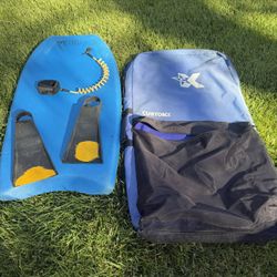 Body Board, Leash, Fins & BAG