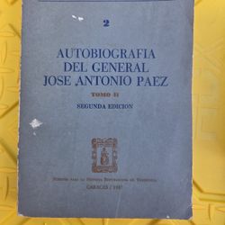 Antiguo Biografia Del GENERAL PAEZ