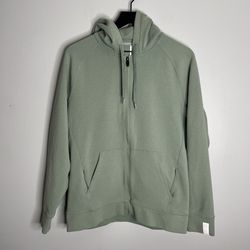 Ten Thousand Midweight Tech Full Zip Hoodie Mens Medium Green TTKT002 Perform