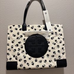 Tory Burch Tote Black And White  