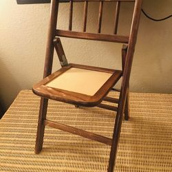 1950’s Babee Tenda Children’s Wood Folding Chair 