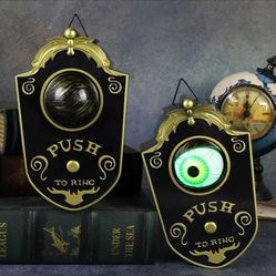Halloween Decorations, Halloween Doorbell, Animated Eyeball with Spooky-Sounds