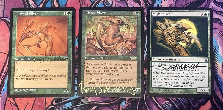 Magic The Gathering Signed Sliver Lot