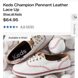 Keds Baseball Stitch Leather Sneakers Women’s Size 6
