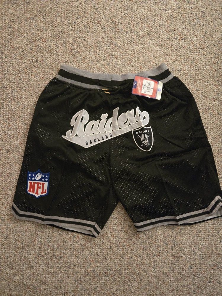 Raiders Shorts Sizes M-XXXL