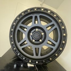 (4) 17x8.5 METHOD MR312 MATTE BLACK  RIMS ONLY (6X139.7)