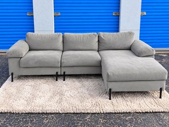 Gray sectional sofa(free delivery)