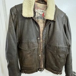 Leather Bomber Jacket - Burma Run