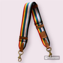 limited rainbow coach bag strap 