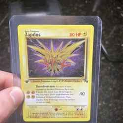1st Edition Zapdos Holo (Fossil)