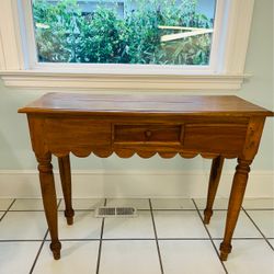 Wood Console Table with Drawer