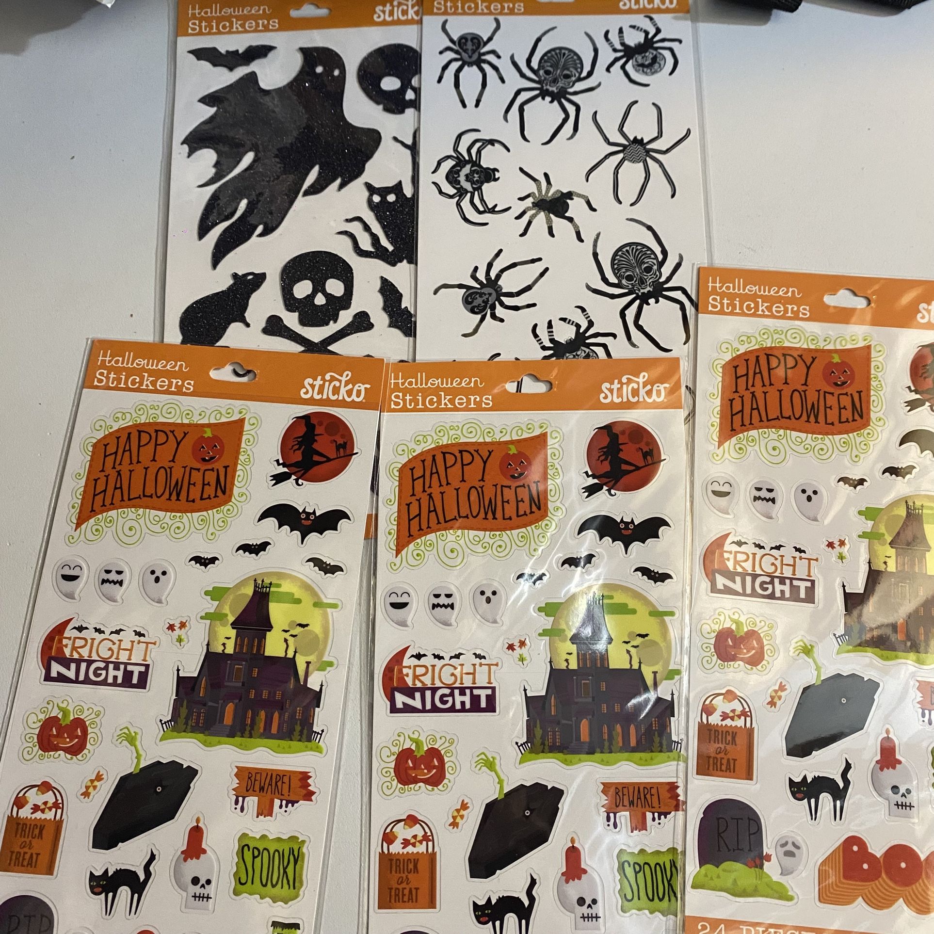 Lot Of 5 Halloween Stickers By E K Success