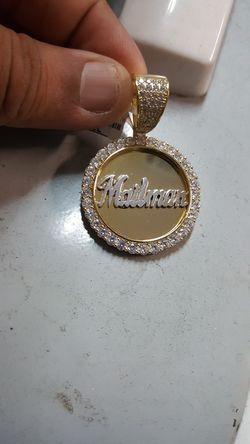 Custom memory pendant S.silver 10kt gold or diamonds