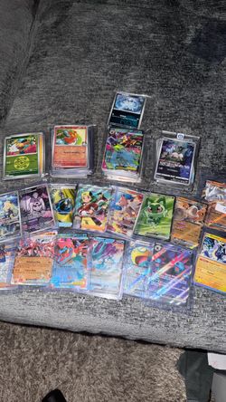 Pokémon cards with Holos and EX Cards