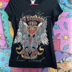 female y2k style shirt size large 