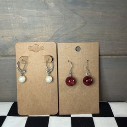 Set Of Two Dangle Earrings
