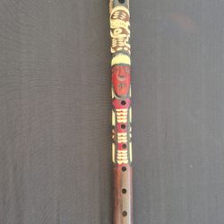 Handmade Carved Totem Flute