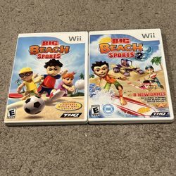 Big Beach Sports 1 (Complete) 2 (Missing Manual) Nintendo Wii Tested