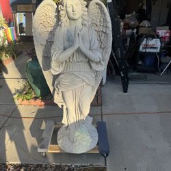 5ft 80lb Concrete Hallow Angel Statue
