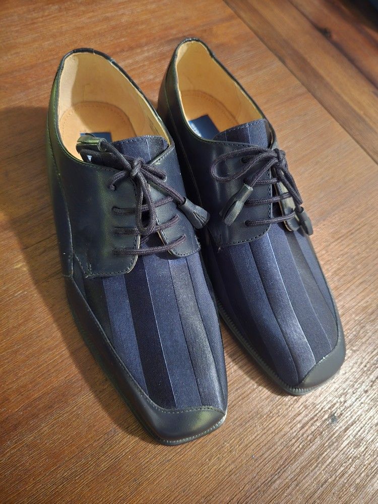 Giorgio Brutini Navy Dress Shoes Size 8