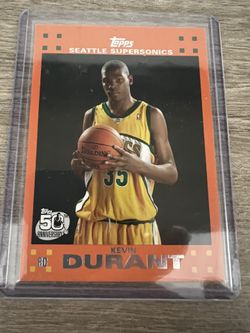 2007 Topps Kevin Durant Rookie Orange