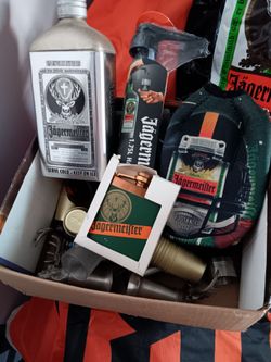 Everything jager..makes a great raffle basket or a xmas basket