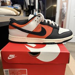 Nike dunk size black orange sail size 11