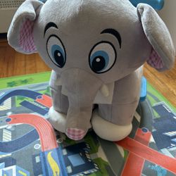 Qaba 6V Ride on Toy Elephant With Music