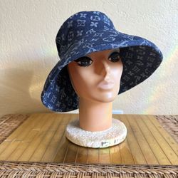 Women’s Blue Denim, Louis Vuitton Bucket Hat