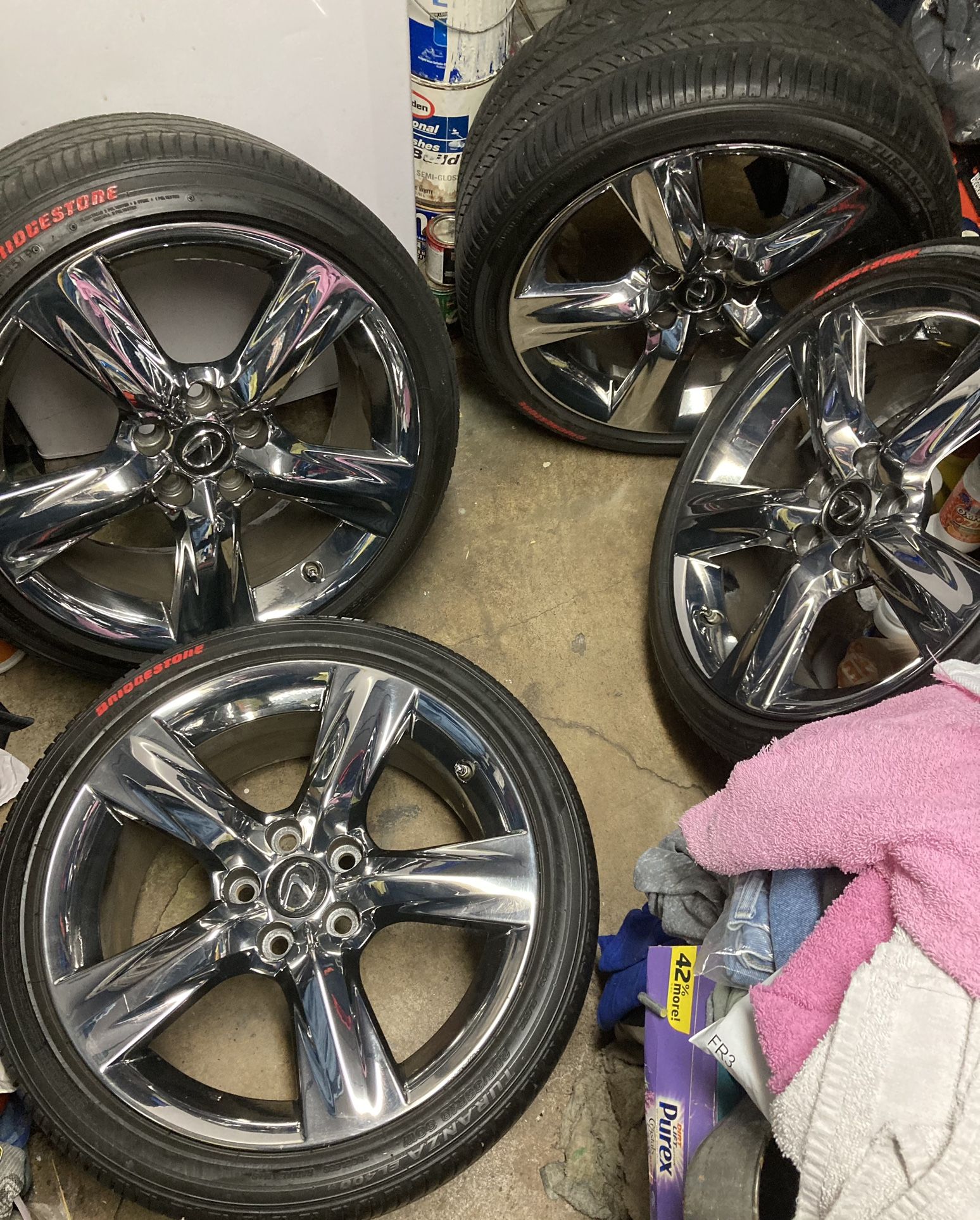 18” Lexus Chrome Rims & Tires Staggered Setup for Sale in Philadelphia ...