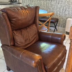 Arhaus Leather Recliner 