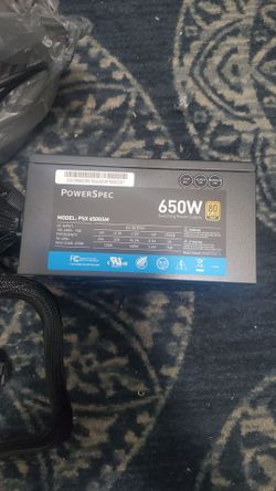 Powerspec power supply 650w 80plus gold