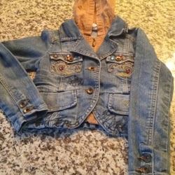 CUTE YOUNG  GIRL JEAN JACKET SIZE SMALL
