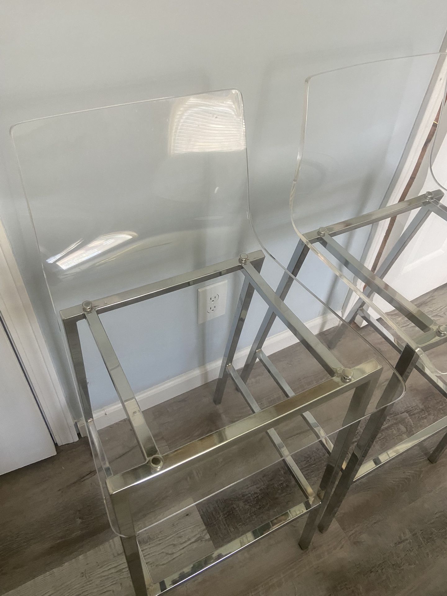 2 Acrylic Bar Chairs