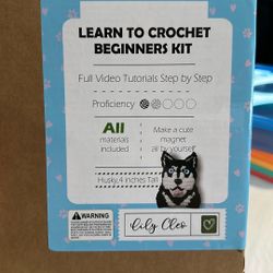 Husky Magnet, learn to crochet beginners kit
