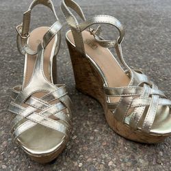 Women’s Cork Wedge Sandals Size 7