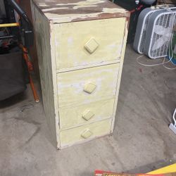 Yellow Bedside Table