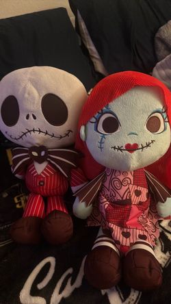 Jack and sally plushy