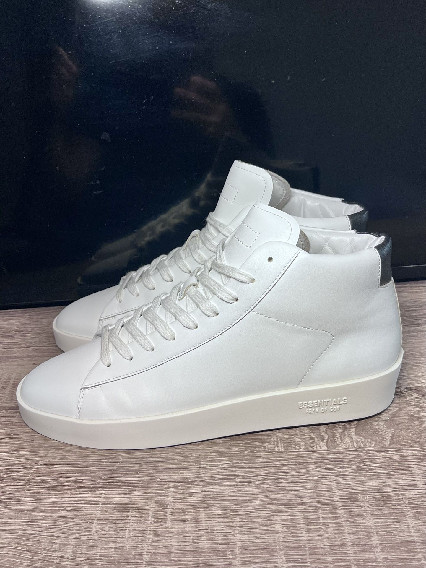 Fear of God ESSENTIALS White Tennis Mid Sneakers Fear of God ESSENTIALS Size 42 Size 9