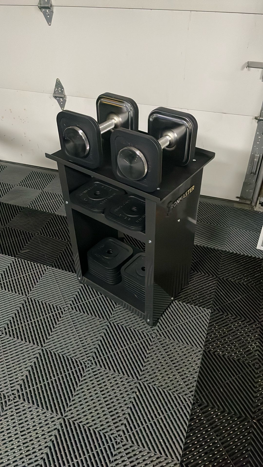 PENDING Ironmaster Quick-Lock Adjustable Dumbbells + Stand