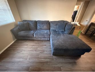 Grey sectional couch