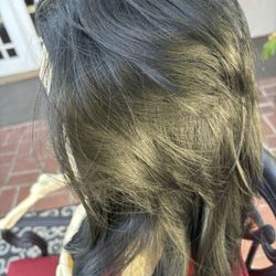Medium Length Black Wig NEW